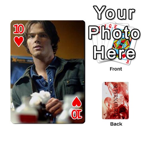 Supernatural Playing Cards By Leigh Front - Heart10