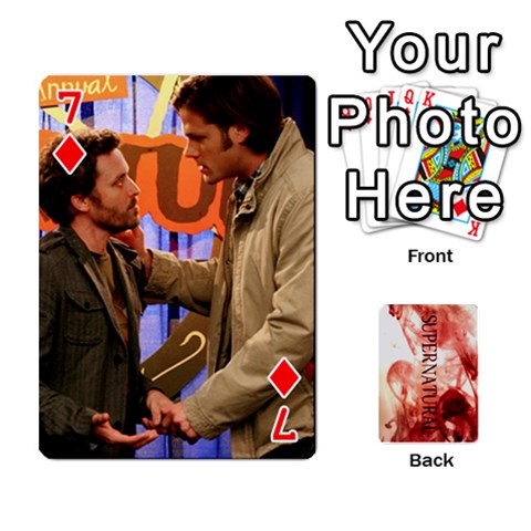 Supernatural Playing Cards By Leigh Front - Diamond7