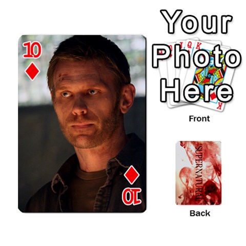Supernatural Playing Cards By Leigh Front - Diamond10