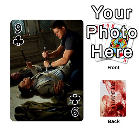 Supernatural Playing Cards By Leigh Front - Club9