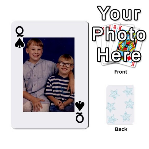 Queen 54  Photo Cards By Bonnie Peloquin Front - SpadeQ