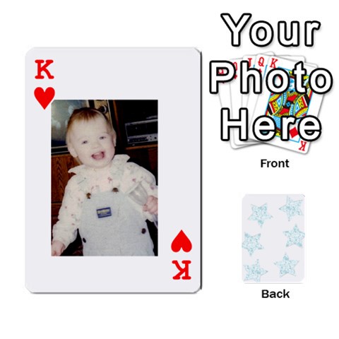 King 54  Photo Cards By Bonnie Peloquin Front - HeartK