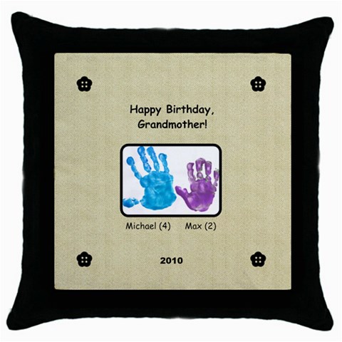 Gmother Nancy Birthday Pillow By Margaret Front