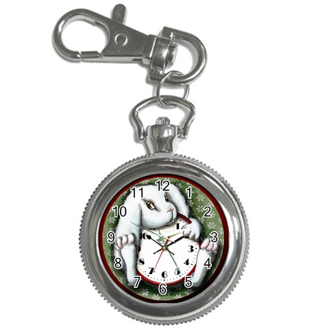 White Rabbit Keychain Watch By Doris Kopmann Front