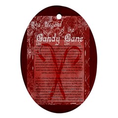 The Legend of the Candy Cane Ornament - Ornament (Oval)