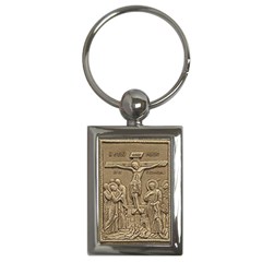 Easter Crucifixion Keyring - Key Chain (Rectangle)