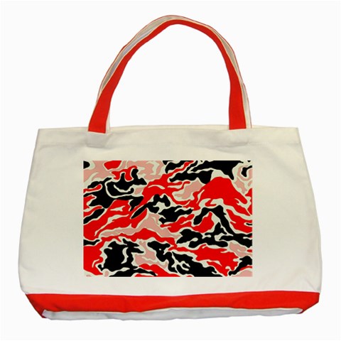 Red  Camo Tote By Catvinnat Front