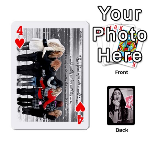Playing Cards By Nena Front - Heart4