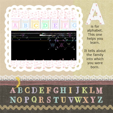 Haley s Abc Book 2009 To Print By Lisa 12 x12  Scrapbook Page - 3