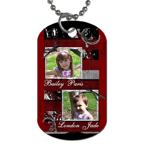 Girls Dogtag1 By Christy Fralin Front