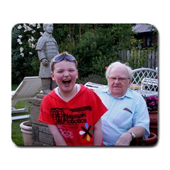 Nathan & Grandad - Large Mousepad