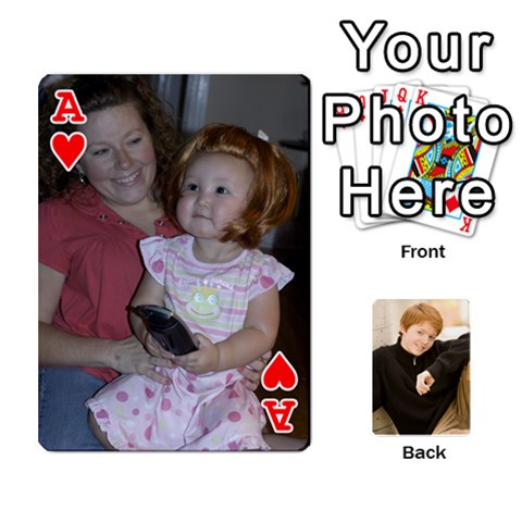 Ace Family Cards Front - HeartA