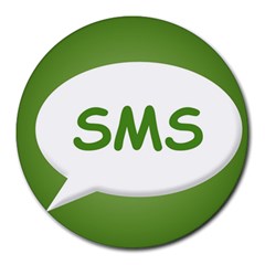 sms - Round Mousepad
