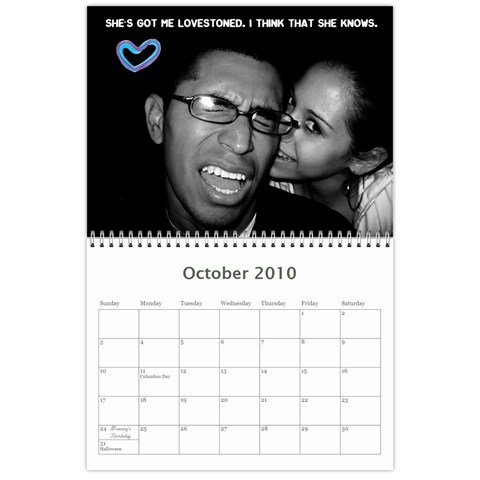 Calendar By Jessica Oct 2010