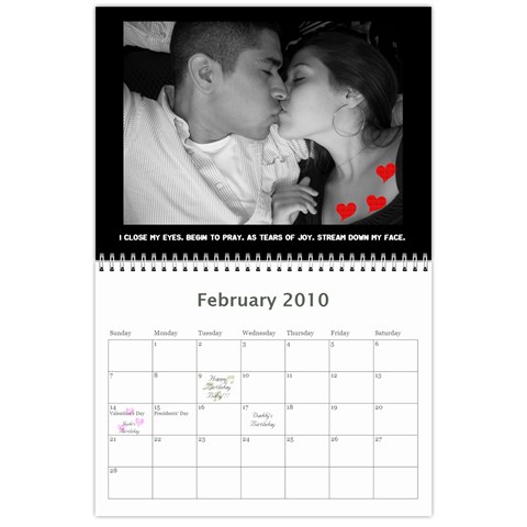 Calendar By Jessica Feb 2010