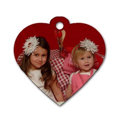 CALI AND PIPER DOG TAGS - Dog Tag Heart (One Side)