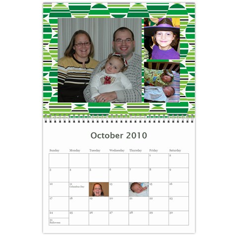 Gleason Calendar By Joy Oct 2010
