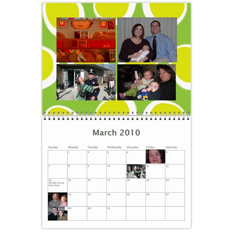 Gleason Calendar By Joy Mar 2010