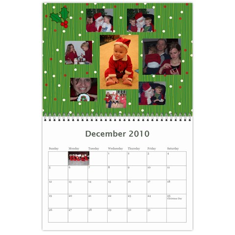 Brown Family Calendar By Shelly Dec 2010