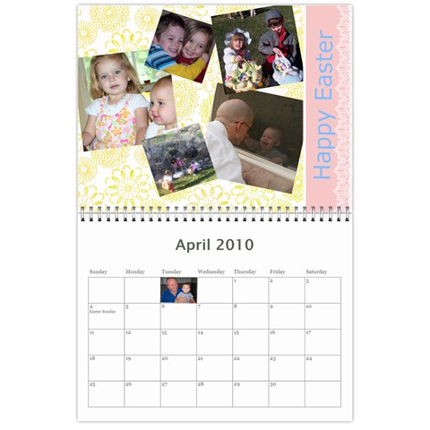 Brown Family Calendar By Shelly Apr 2010