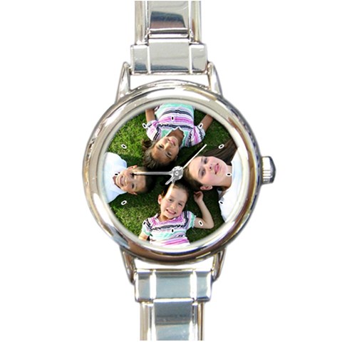 Round Italian Charm Watch  By Amber Pena Front