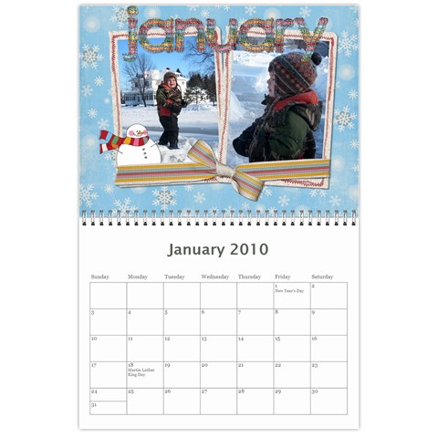 2010 Calendar By Mari Jan 2010