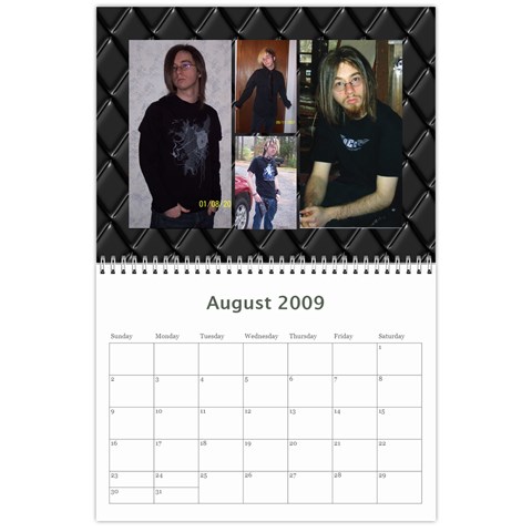 Calendar 2009 By Judy Aug 2009
