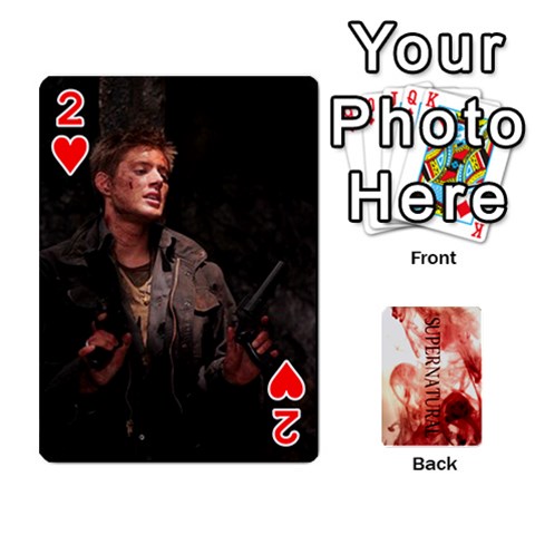 Supernatural Playing Cards By Leigh Front - Heart2