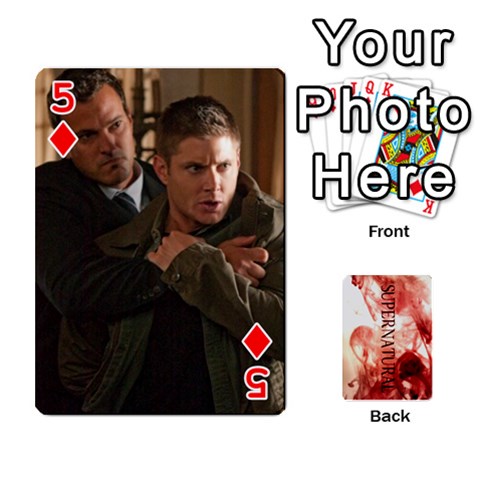 Supernatural Playing Cards By Leigh Front - Diamond5
