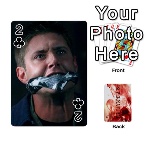 Supernatural Playing Cards By Leigh Front - Club2