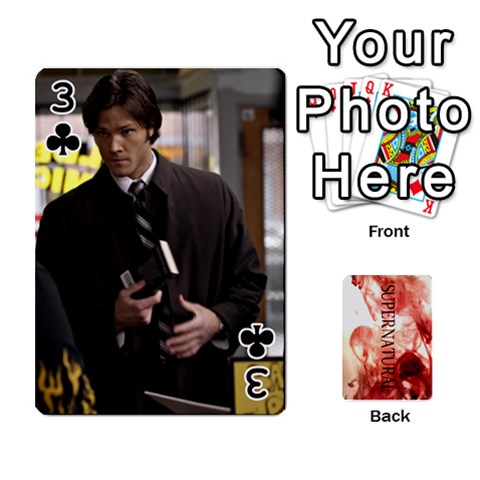 Supernatural Playing Cards By Leigh Front - Club3