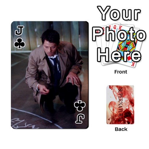Jack Supernatural Playing Cards By Leigh Front - ClubJ