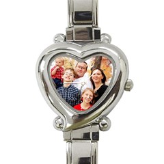 Family portrait watch - Heart Italian Charm Watch