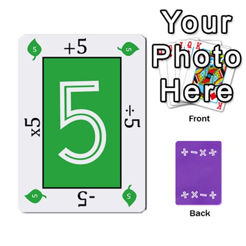 Ace Four Operations Math Deck By Rebekah Bissell Front - SpadeA