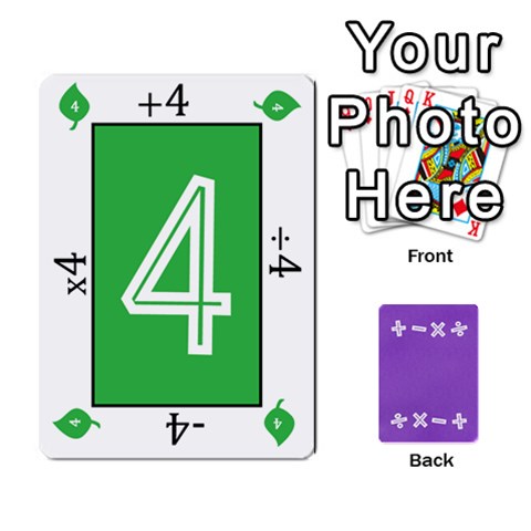 Four Operations Math Deck By Rebekah Bissell Front - Heart3