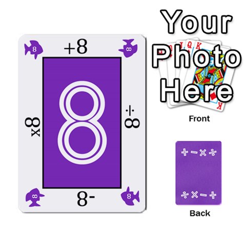 Four Operations Math Deck By Rebekah Bissell Front - Heart9