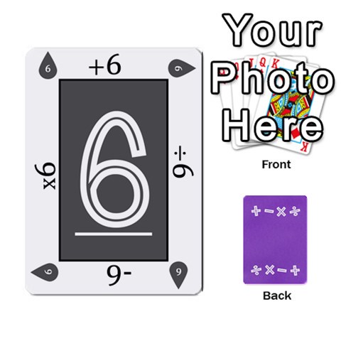 Four Operations Math Deck By Rebekah Bissell Front - Spade5