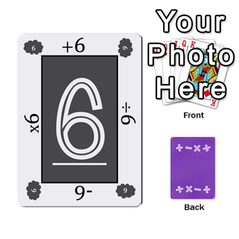 Ace Four Operations Math Deck By Rebekah Bissell Front - DiamondA