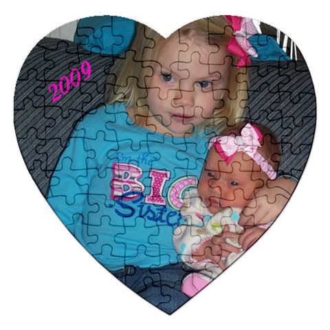 Heart Puzzle With Cady And Heidi By Gretchen Probst Front