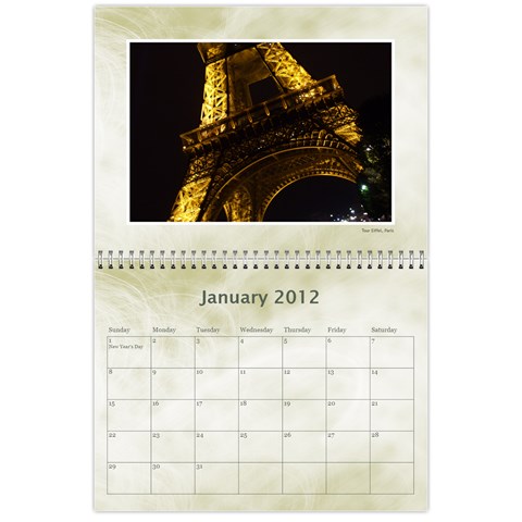 Personal Calendar By Asha Vigilante Jan 2012