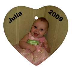 Julia 2009 - Heart Ornament (Two Sides)