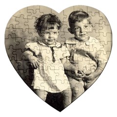 Mom and Uncle Jimmy - Jigsaw Puzzle (Heart)