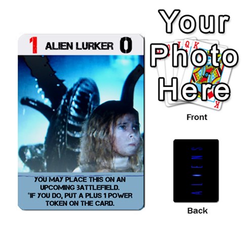 Aliens Card Game By Bob Menzel Front - Spade3