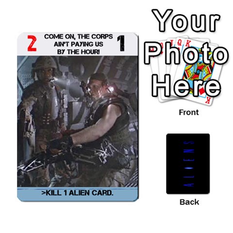 Aliens Card Game By Bob Menzel Front - Heart5