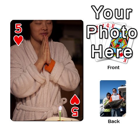 Yan s Play Card By Xuguang Wang Front - Heart5