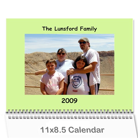 Family Calendar By Melinda Cover