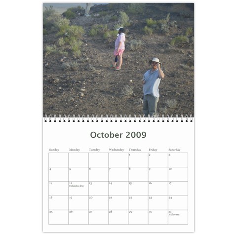 Family Calendar By Melinda Oct 2009