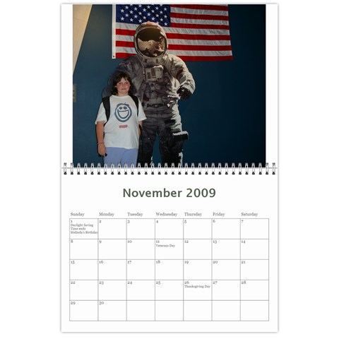 Family Calendar By Melinda Nov 2009