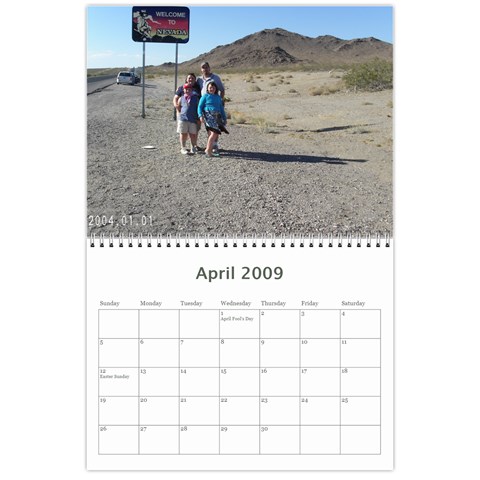 Family Calendar By Melinda Apr 2009