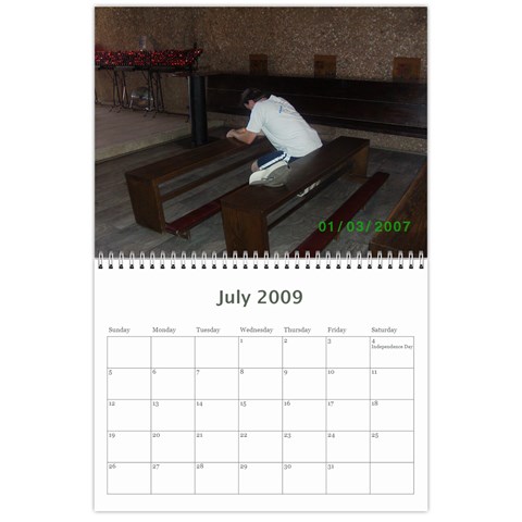 Family Calendar By Melinda Jul 2009